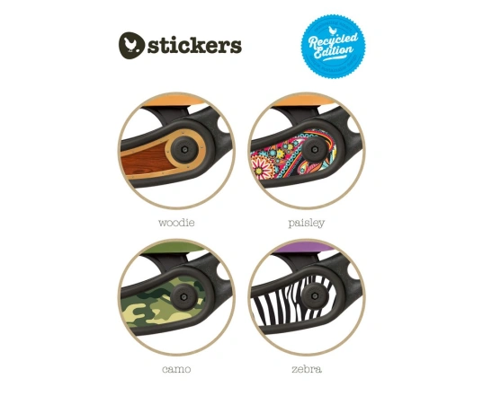 Наклейки на раму для біговела Wishbone Stickers - Space