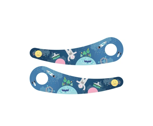 Наклейки на раму для біговела Wishbone Stickers - Space