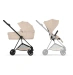 Коляска 2 в 1 Cybex MIOS Style Collection 5.0 - cozy beige (шасі Matt Black)