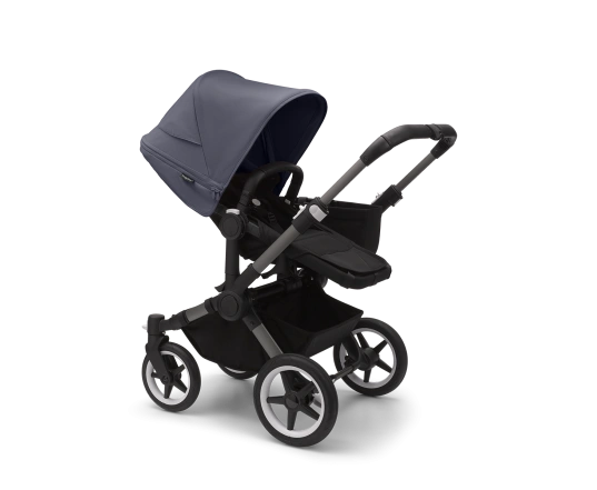 Універсальна коляска 2в1 Bugaboo Donkey5 Mono Stormy blue/Midnight black-Grey mélange