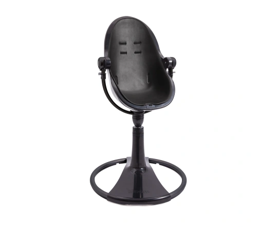Стульчик для кормления Bloom Fresco Black в комплекте с вкладышами из экокожи - Midnight black
