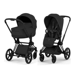 Коляска Cybex PRIAM Style Collection 5.0 - sepia black (шасі Matt Black) - изображение