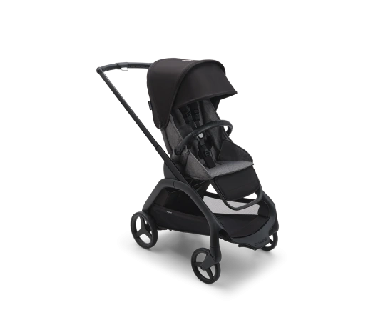 Прогулочная коляска Bugaboo DRAGONFLY - black/grey melange midnight black