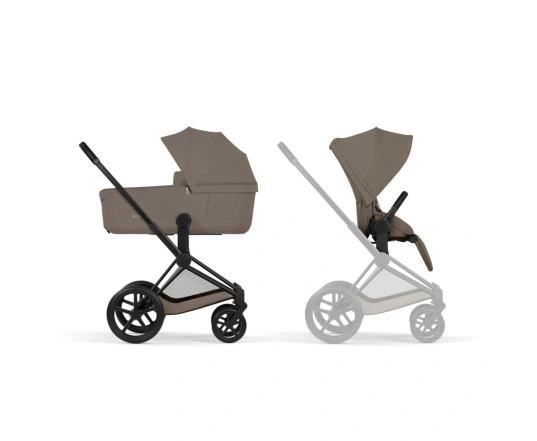 Коляска Cybex PRIAM Style Collection 5.0 - coconut brown (шасі Matt Black)