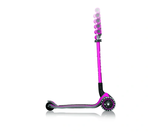 Самокат GLOBBER серії MASTER LIGHTS рожевий, колеса з підсвіткою, 50кг, 4+