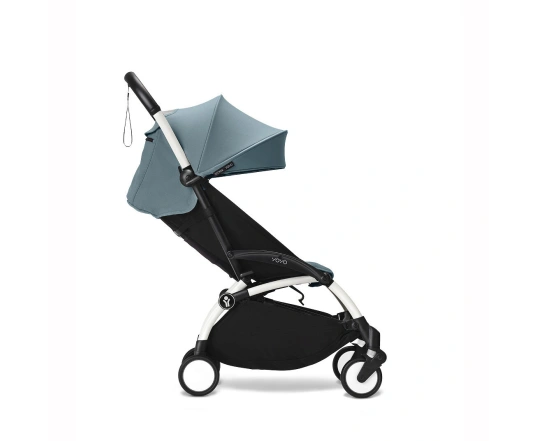 Прогулянкова коляска Stokke YOYO³ з 6 місяців Aqua (шасі White)