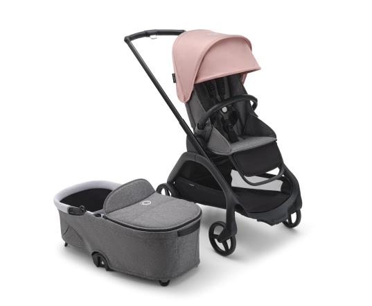 Универсальная коляска 2в1 Bugaboo DRAGONFLY - grafite/midnight black morning pink