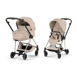 Коляска 2 в 1 Cybex MIOS Style Collection 5.0 - cozy beige (шасі Rosegold) - зображення