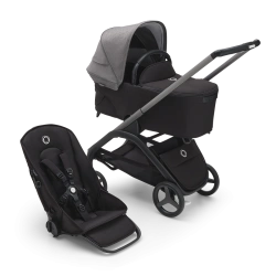 Универсальная коляска 2в1 Bugaboo DRAGONFLY - black/grey melange grey melange - изображение