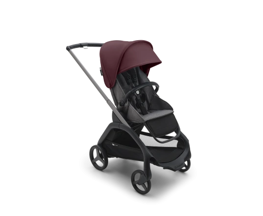 Прогулочная коляска Bugaboo DRAGONFLY - grafite/grey melange dark cherry