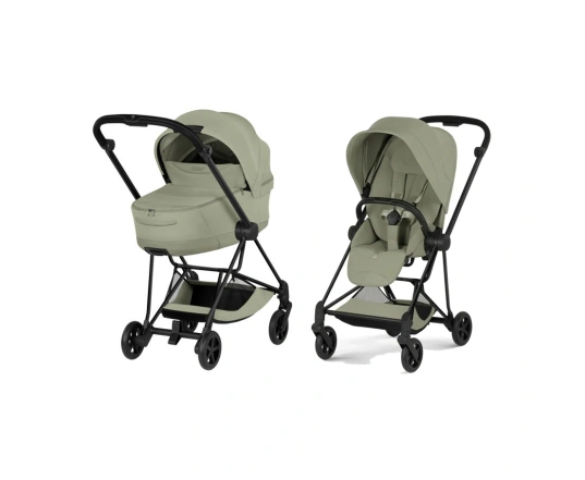 Коляска 2 в 1 Cybex MIOS Style Collection 5.0 - sage green (шасі Matt Black)