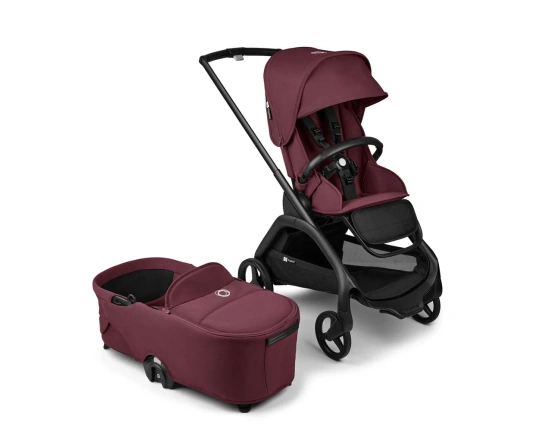 Універсальна коляска 2в1 Bugaboo DRAGONFLY - black/dark cherry-dark cherry