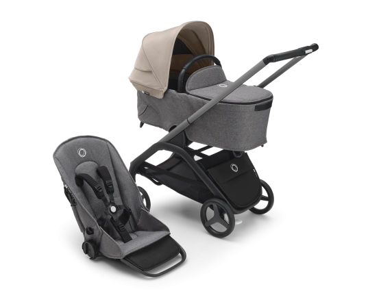 Универсальная коляска 2в1 Bugaboo DRAGONFLY - grafite/grey melange desert taupe
