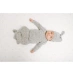 Шапочка з трикотажного мусліну Aden + Anais heather grey