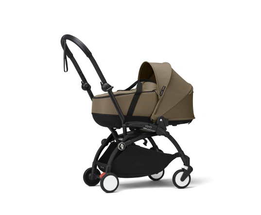 Универсальная коляска 2 в 1 с люлькой newborn shell Stokke YOYO³  Toffee (шасси Black)
