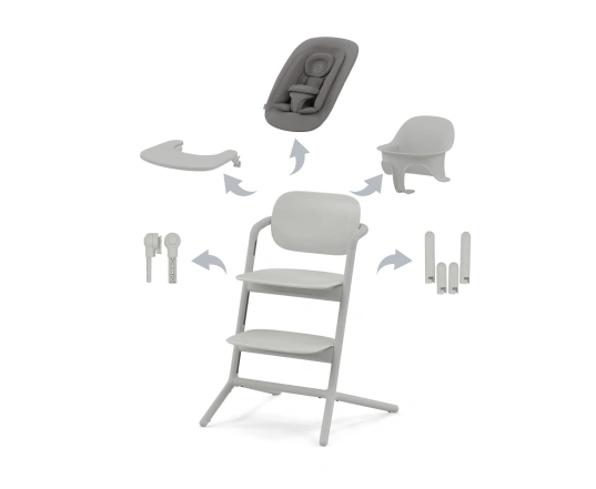 Стульчик для кормления 4 в 1 Cybex LEMO - suede grey