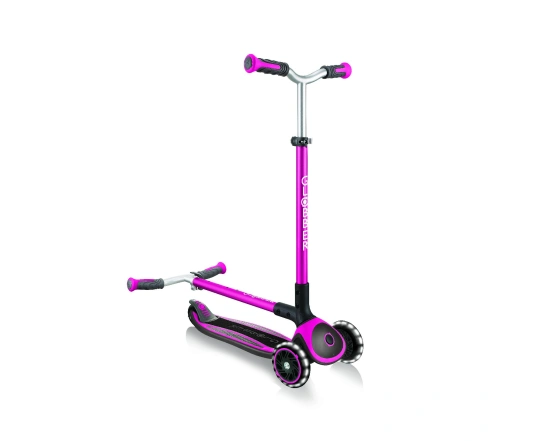 Самокат GLOBBER серії MASTER LIGHTS рожевий, колеса з підсвіткою, 50кг, 4+