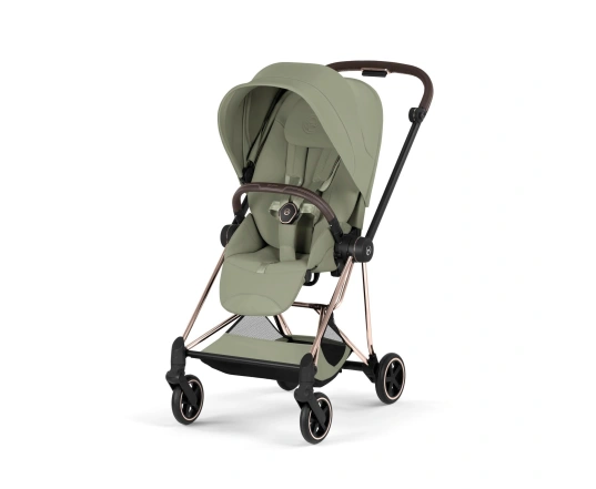 Коляска 2 в 1 Cybex MIOS Style Collection 5.0 - sage green (шасі Rose Gold)