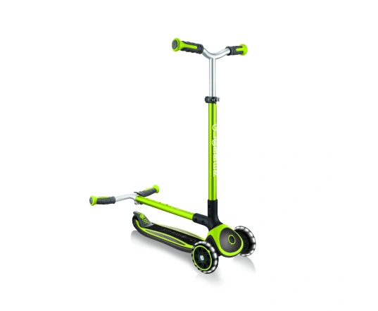 Самокат GLOBBER серії MASTER LIGHTS зелений, колеса з підсвіткою, 50кг, 4+