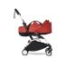 Універсальна коляска Stokke YOYO³ + люлька Bassinet  BABYZEN Red (шасі White)