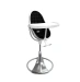 Стульчик для кормления Bloom Fresco Silver в комплекте с хлопковыми вкладышами - Midnight black