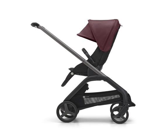 Универсальная коляска 2в1 Bugaboo DRAGONFLY - black/grey melange dark cherry