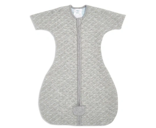 Спальник стьоганий з бавовни Aden + Anais Heather grey/Blue, 3-6 міс.