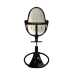 Стульчик для кормления Bloom Fresco Black в комплекте с вкладышами из экокожи - Coconut white