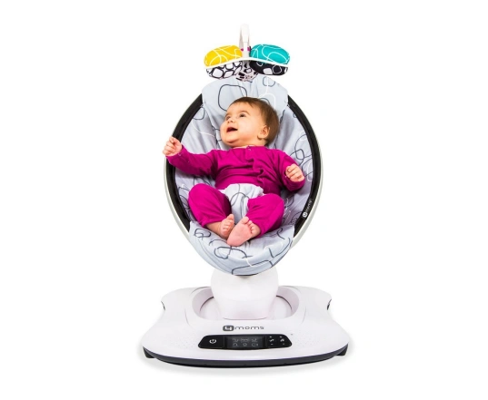Шезлонг качалка 4Moms MAMAROO - plush silver