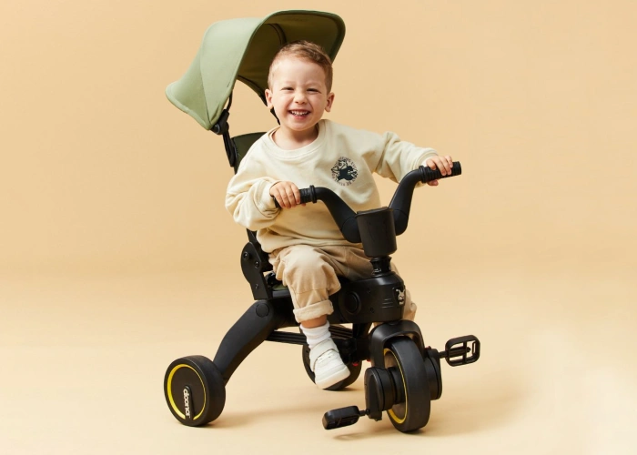 Doona Liki Trike S3 Desert Green — складной трицикл-32 - изображение