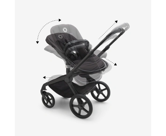 Универсальная коляска 2в1 Bugaboo (без капюшона) FOX 5 RENEW - black/heritage black