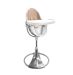 Стульчик для кормления Bloom Fresco Silver в комплекте с вкладышами из экокожи - Rose Gold